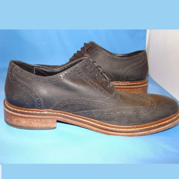 Men's Cole Haan Wingtip Shoes 9M Black - Picture 8 of 8